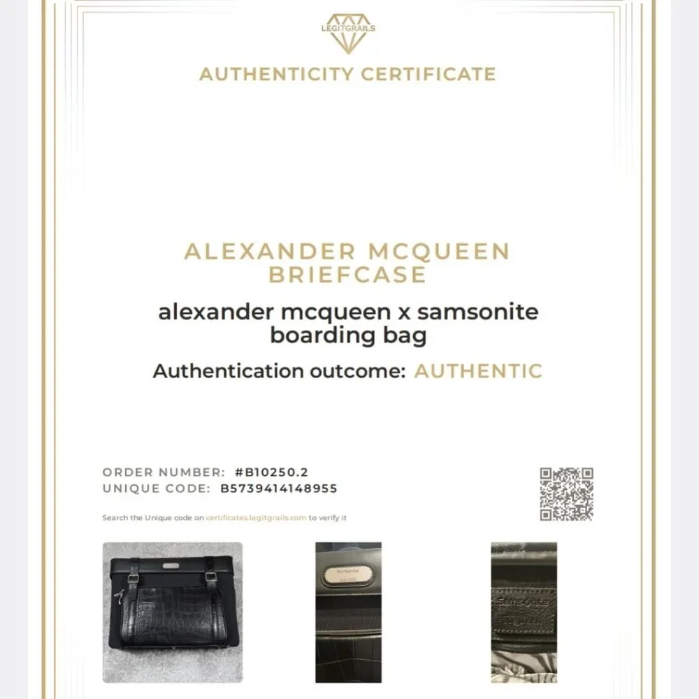 READ Samsonite Black Label Pre-death Alexander McQueen Boarding Bag Cabin Case